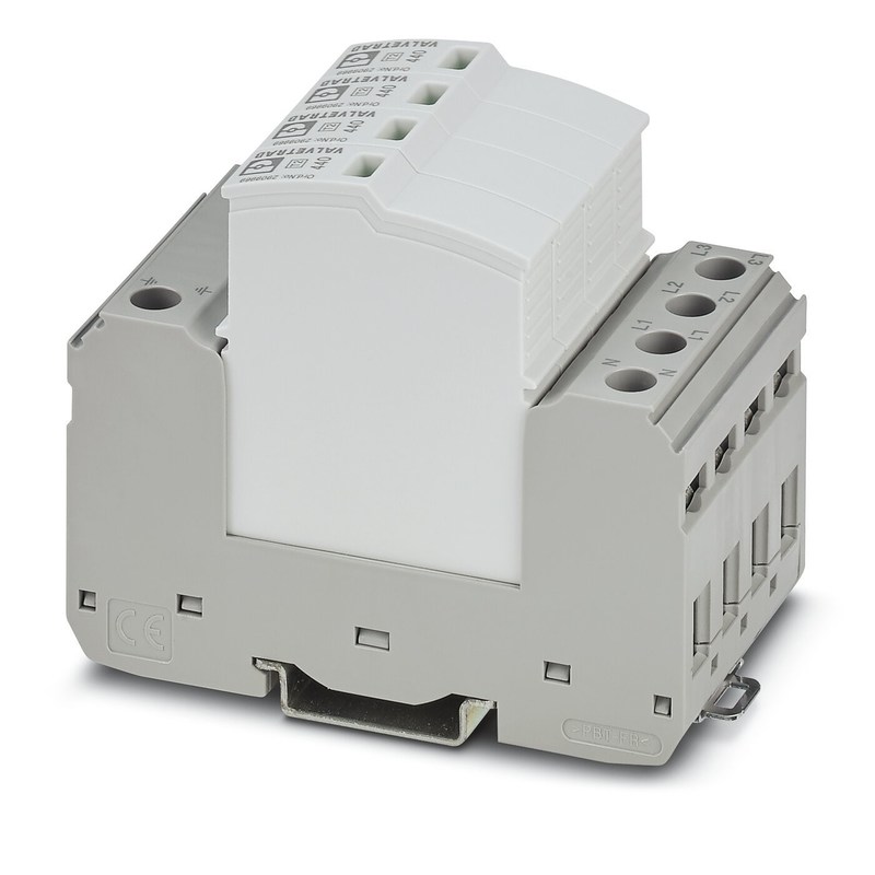VAL-SEC-T2-4 0-440-FM Protector contra sobretensiones tipo 2 125V DC 200mA DC 3 polos para el cliente
