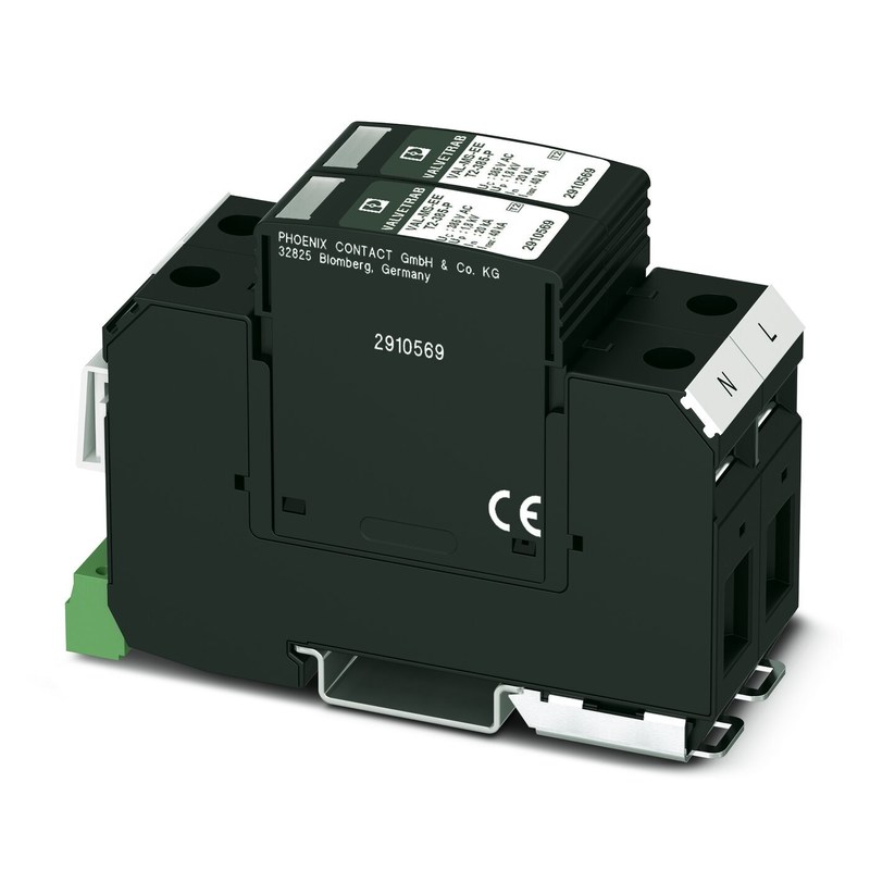 Protector de sobretensiones de 240V CA L-PE / N-PE para 2 polos VAL-MS-EE-T2-2 0-385-FM Diseño duradero