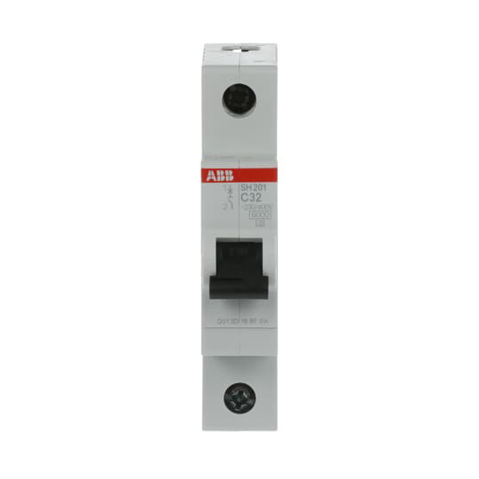 32A MCB SH201-C32 Interruptor de circuito en miniatura 1P C para operaciones suaves y eléctricas