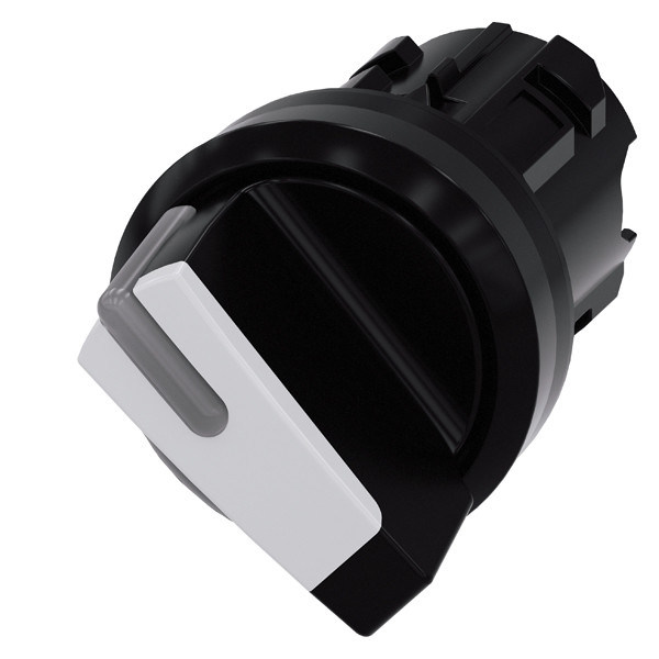 PLC 3SU1002-2BF60-0AA0 Plastico de manija corta 2 posiciones mantenido con el selector blanco SIRIUS ACT