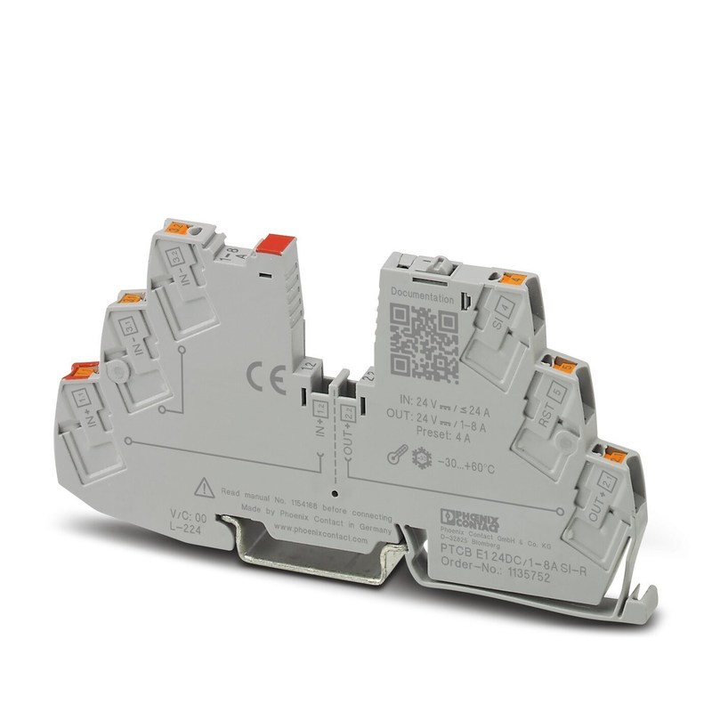 1 Polo 1135753 PTCB E1 24DC/1-4A SI-R Disyuntor de circuito de equipos electrónicos con 24V DC