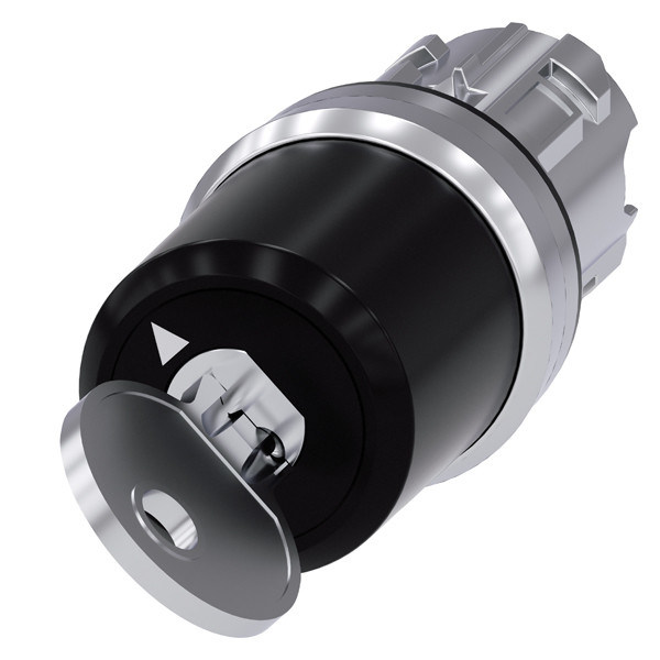 3SU1050-5BF11-0AA0 Interruptor de llave PLC de metal brillante con 2 posiciones mantenidas SIRIUS ACT