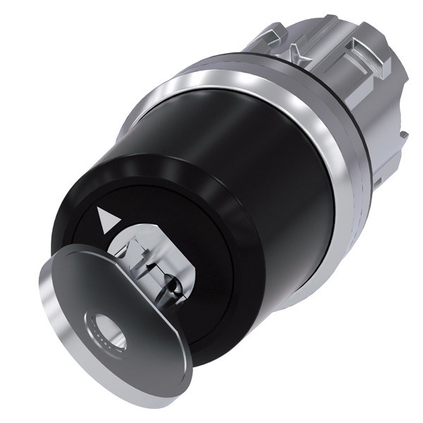 PLC 3SU1050-5SF01-0AA0 BKS de metal brillante 2 posiciones mantenido con el interruptor de teclas SIRIUS ACT