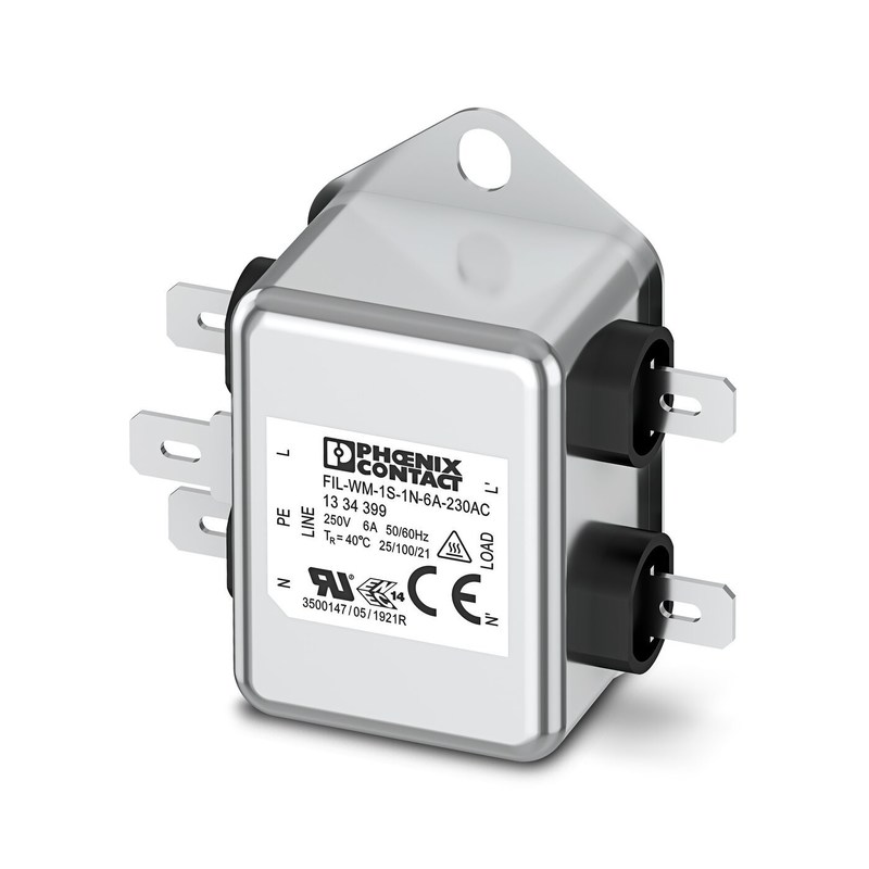 230 AC filtro EMC FIL-WM-1S-1N-6A-50 Hz 60 Hz tensión nominal AC frecuencia nominal del centro