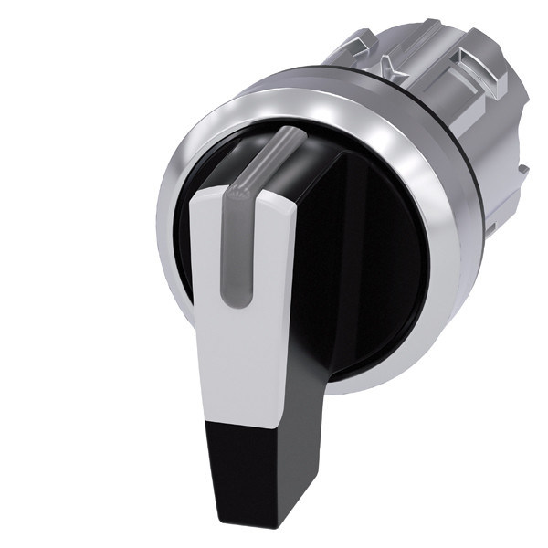 3SU1052-2CM60-0AA0 Metal Brillante mango largo de 3 posiciones Blanco SIRIUS ACT Selector Switch
