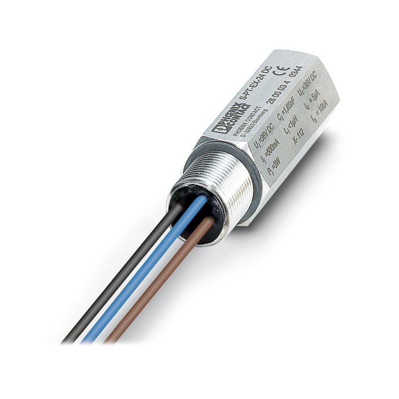 Protector contra sobretensiones de 24 V de corriente continua con 2 polos