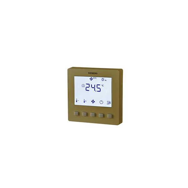 RDF510 Controlador de temperatura de habitación de color dorado para sistema de control de automatización en edificios