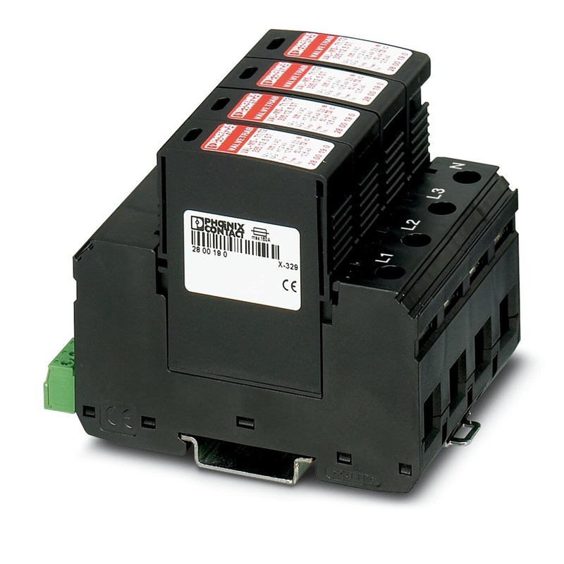 2800644 VAL-MS-T1/T2 335/12.5/4 0-FM Clase 1/2 Protector contra rayos y sobretensiones con 2 polos