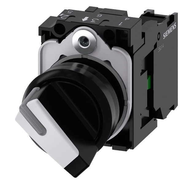 Interruptor de selector de manija corta de plástico para la unidad completa 3SU1100-2BF60-1BA0 de SIRIUS ACT