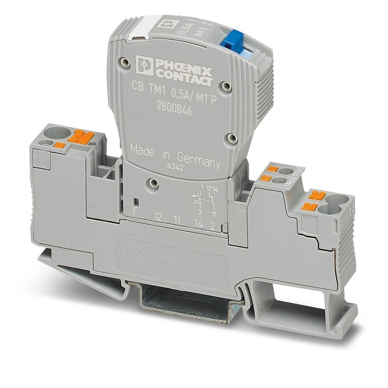2800846 CB TM1 0.5A M1 P Dispositivo térmico magnético Corruptores de circuito 50V CC 5 polos