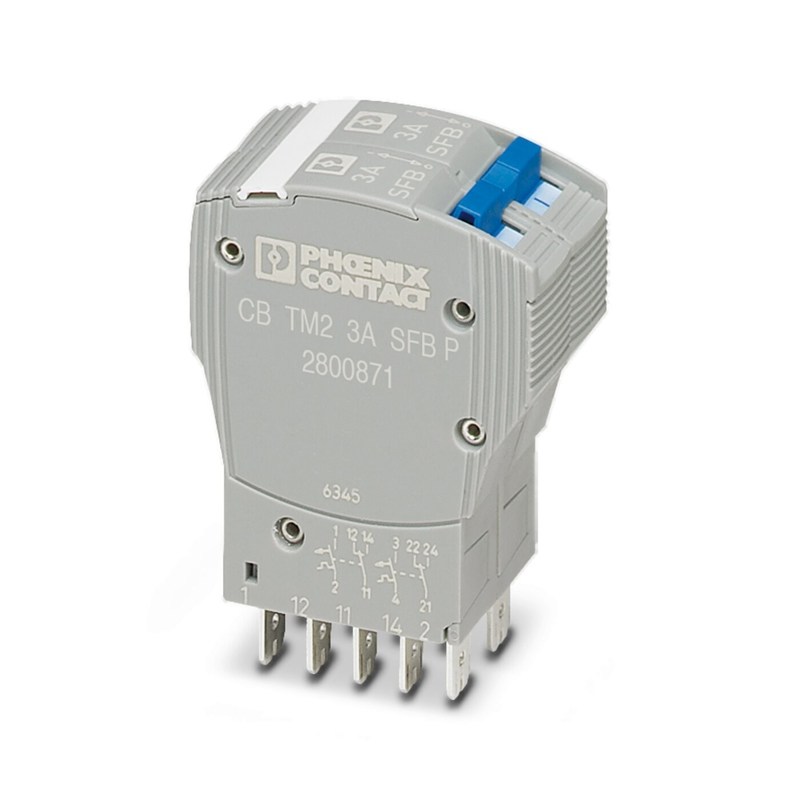 Dispositivo térmico magnético de 80 V CC 10 polos TM2 3A SFB P Dispositivo térmico magnético