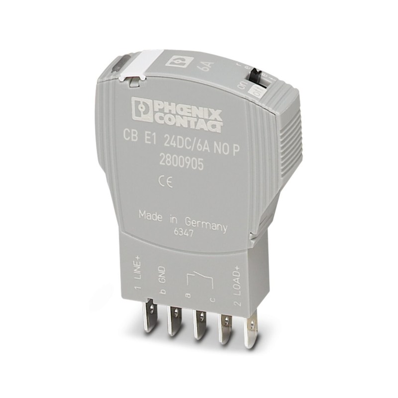 24 V de corriente continua Voltado nominal 2800905 CB E1 24DC/6A NO P Disyuntor de circuito de equipos electrónicos