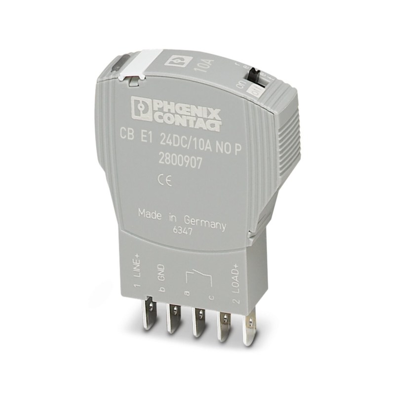 24 V DC 2800907 CB E1 24DC/10A NO P Disyuntor de circuito de equipos electrónicos 5 polos