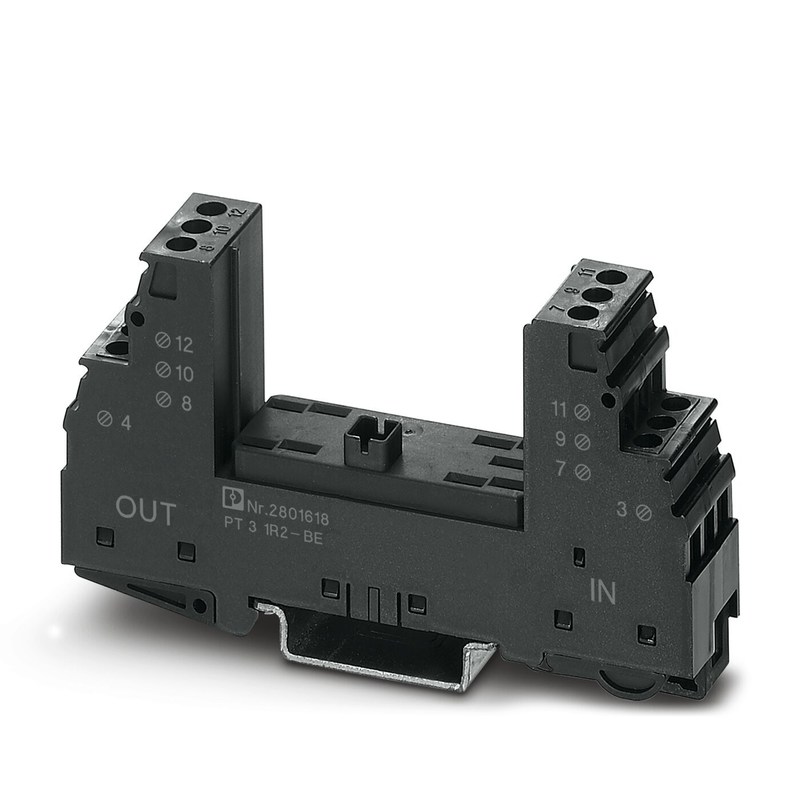 Base de protección contra sobretensiones de tipo 2 con voltaje nominal de 2 polos 2801618 PT 3-1R2-BE
