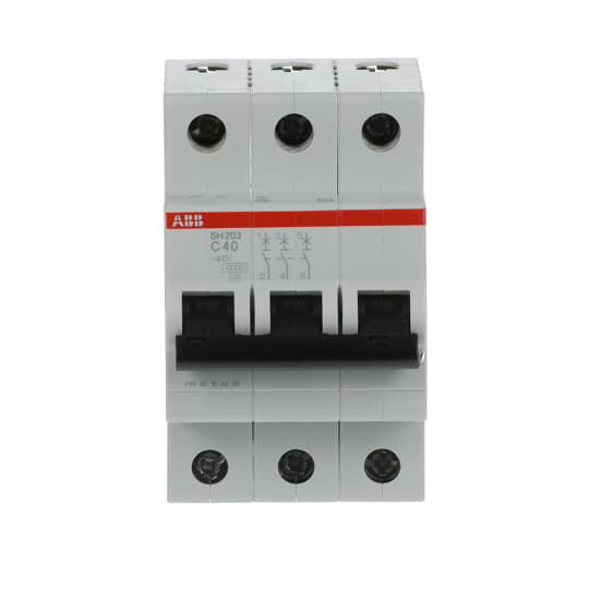 Interruptor de circuito en miniatura 3P SH203-C40 Frecuencia nominal Hz 50 Tensión nominal 220 40 A