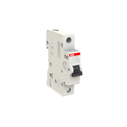 Protección del circuito MCB SH201-C25 Interruptor de circuito en miniatura 1P C 25 A con curva BCD C