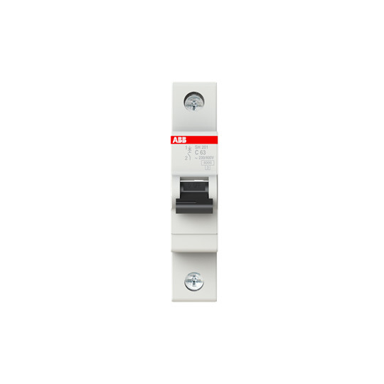 BCD Curva C MCB SH201-C63 Interruptor de circuito en miniatura 1P 63 A Capacidad de ruptura
