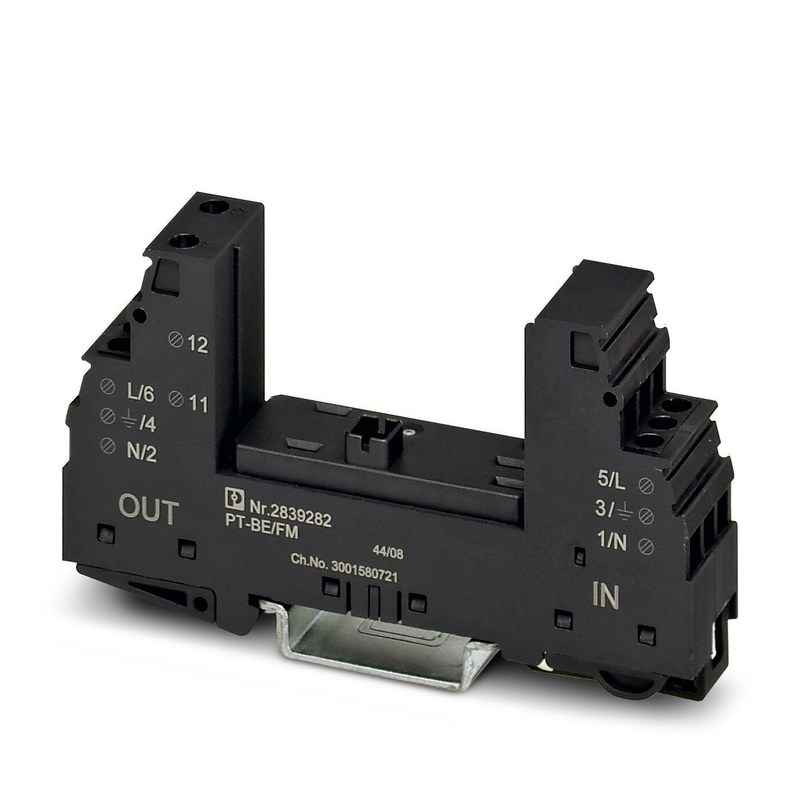 1 Polo 2839282 PT PT-BE/FM Tipo 3 Base de protección contra sobretensiones con tensión nominal
