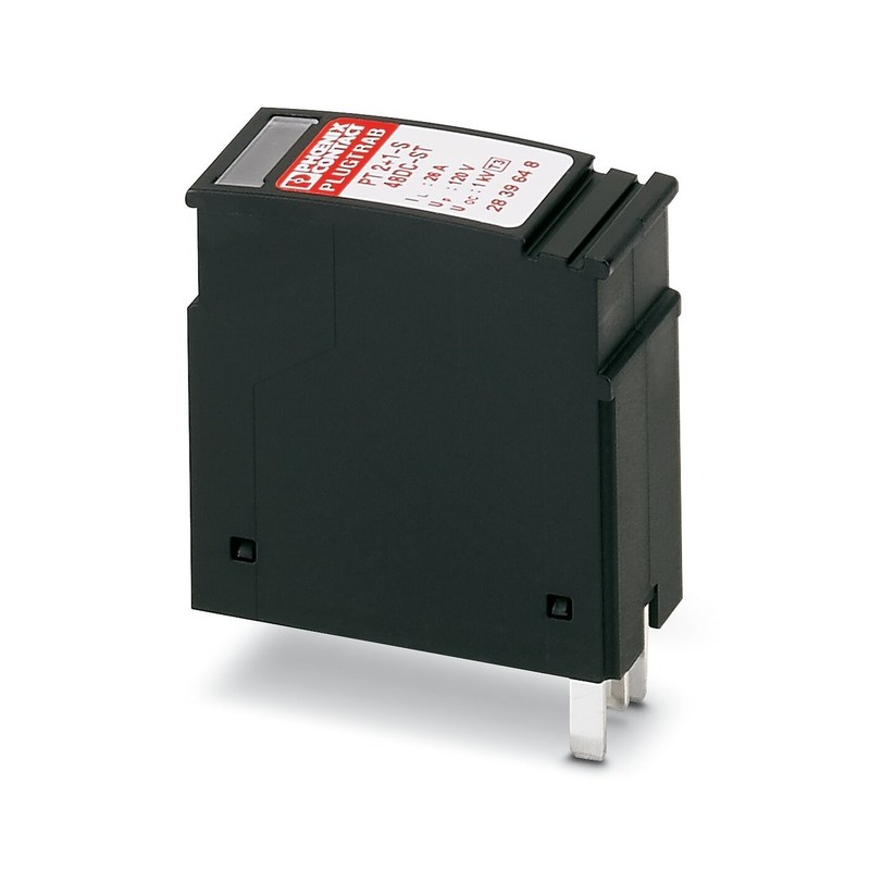 2839648 PT 2 1-S-48DC-ST Tipo 3 Protector contra sobretensiones con enchufe Tensión nominal 48 V AC 2 polos