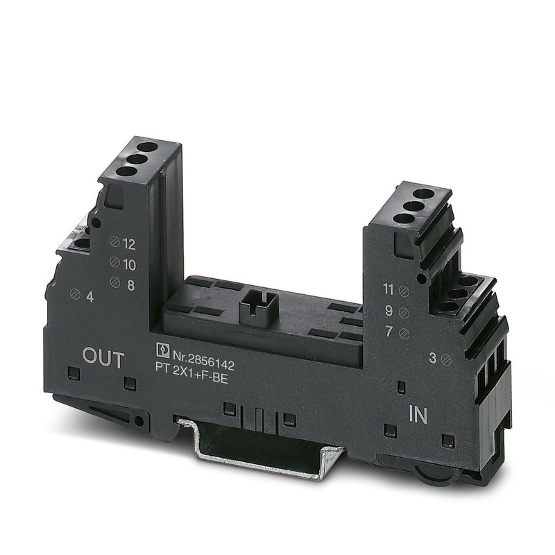 2856142 PT 2X1 F-BE Base de protección contra sobretensiones dentro de 1 polo y 24 V de voltaje nominal CA