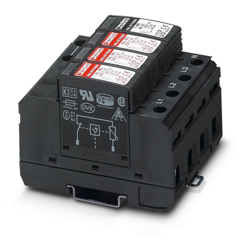2858577 VAL-MS 320/3 1-FM Protector contra sobretensiones de tipo 2 dentro de 230V CA de 4 polos