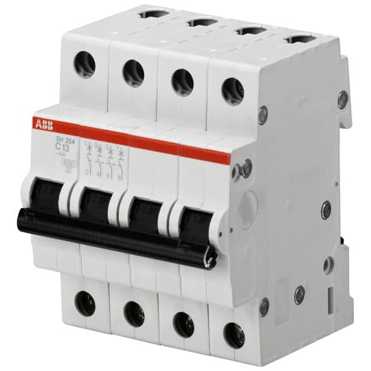 MCB SH204-D3 Interruptor de circuito en miniatura de corriente nominal 3A 4P D 3A con capacidad de ruptura