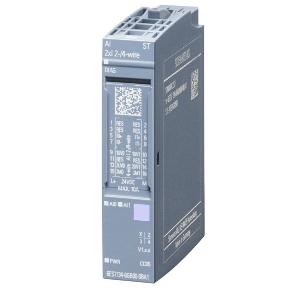 ET 200SP módulo de entrada analógico Siemens 6ES7134-6GB00-0BA para un rendimiento óptimo