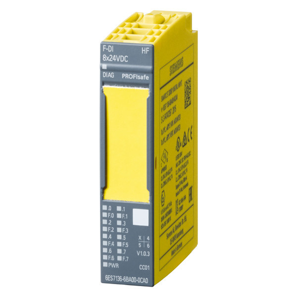 PLC 6ES7136-6BA01-0CA0 F-DI HF 8x24VDC Módulo electrónico para el seguimiento preciso