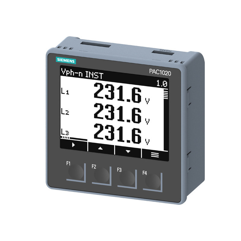 7KM PAC1020 Medidor de potencia de panel para el rango de energía de medición estándar 7KM1020-0BA01-1DA0