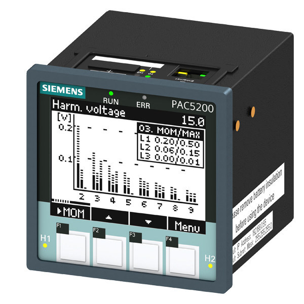 Dispositivo de medición de la tensión de salida estándar 7KM PAC5200 para el monitoreo de potencia