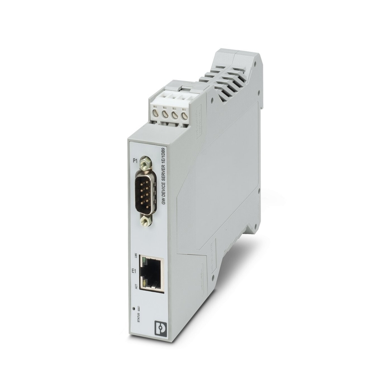 2702758 GW DEVICE SERVER 1E/1DB9 Convertidor de interfaz de contacto Phoenix para la transferencia de datos
