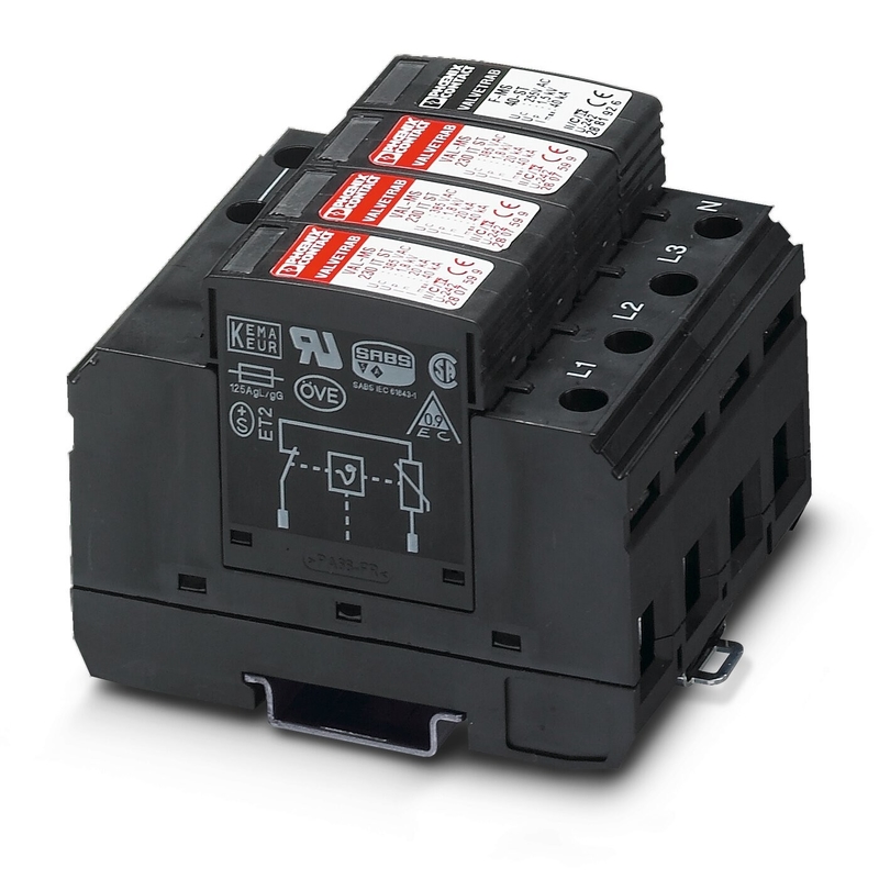 2858564 VAL-MS 320/3 1 Contacto con Fénix Tipo 2 Protector contra sobretensiones 4 Polo 230 V CA nominal