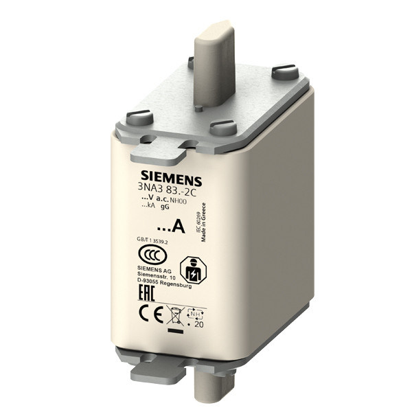 PLC 3NA3832-2C LV HRC Fuse Link GL/GG con indicador delantero tamaño 00 Fácil de instalar