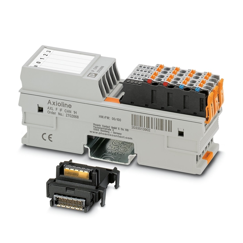 Nivel de protección IP20 Módulo de comunicación de contacto Phoenix AXL F IF CAN 1H para el sector industrial