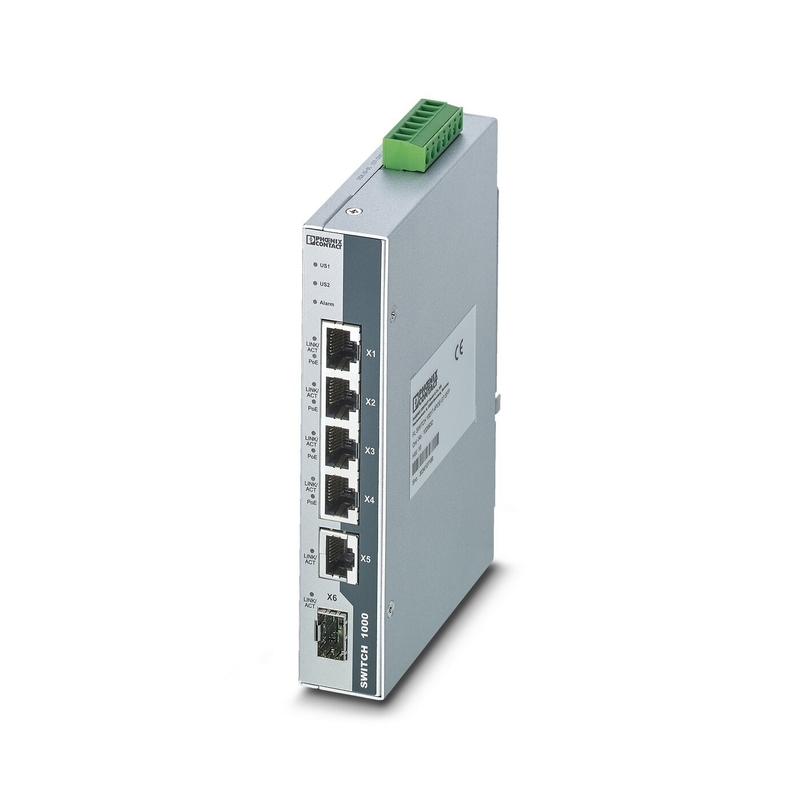 EtherNet/IP Industrial Ethernet Switch FL SWITCH 1001T-4POE-GT-SFP IP65 Nivel de protección