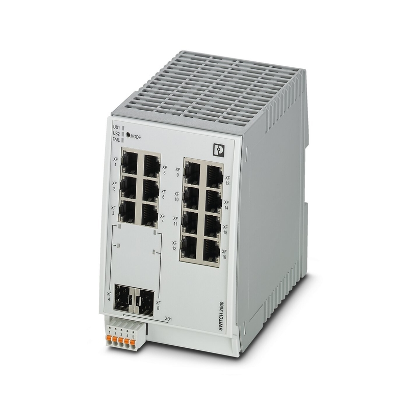 Interruptor Ethernet industrial FL SWITCH 2214-2SFX Red EtherNet/IP Nivel de protección IP65