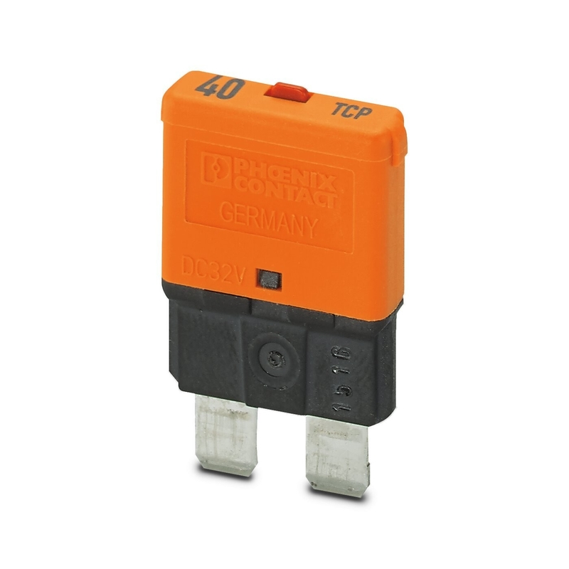 Dispositivos térmicos magnéticos de 40 V de corriente continua con voltaje nominal de 32 V por contacto Phoenix