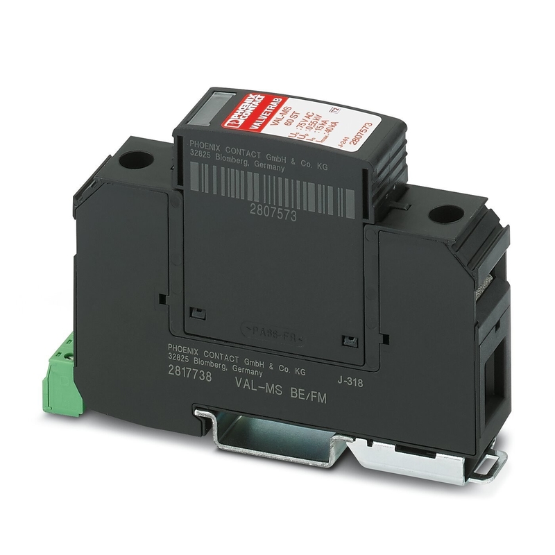 Válvula de voltaje nominal de corriente alterna de 230 V 2868033 VAL-MS 60/FM Protector contra sobretensiones de contacto tipo 2 de Phoenix