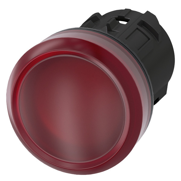 Siemens 3SU1001-6AA20-0AA0 SIRIUS ACT Luz piloto en plástico rojo con lente lisa