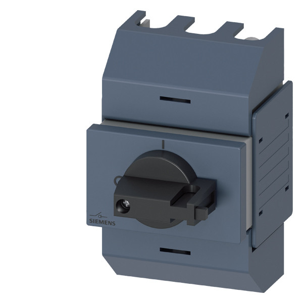 Siemens 3KD0232-2KG20-3 Interruptor de desconexión del eje con operación frontal 3 polos Ti gris
