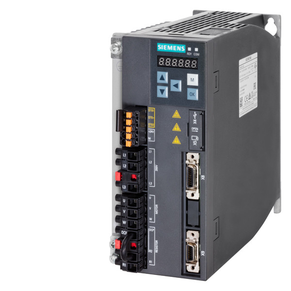 Siemens SINAMICS V90 Conversor LI 200 V PROFINET FSC 0,75 kW controlador 6SL3210-5FB10-8UF0