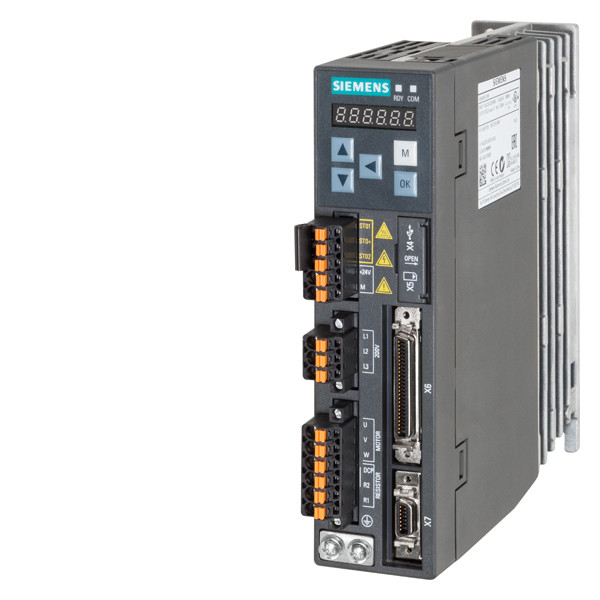 Siemens SINAMICS V90 6SL3210-5FB10-1UF2 Invertidor de frecuencia controlador LI FSA 0,20 kW Conversor