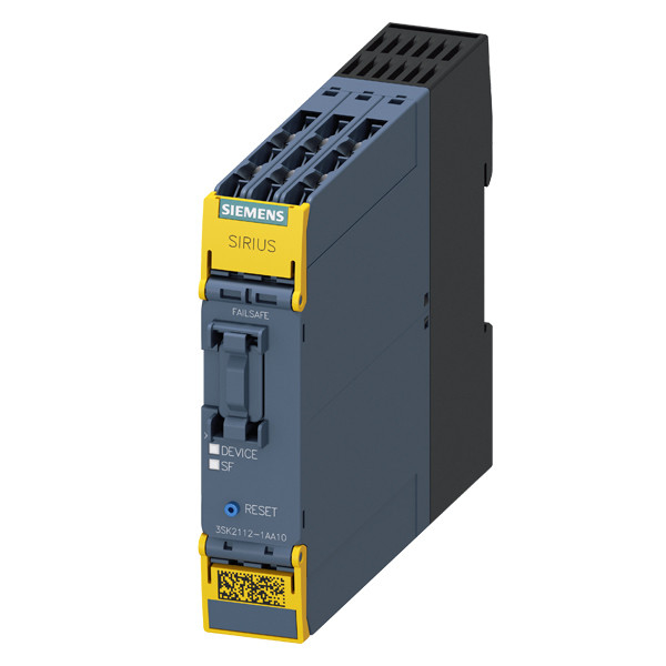 Compacto 3SK2 3SK2112-1AA10 SIRIUS Relay de seguridad Unidad básica de 22.5 mm Terminal de tornillo de ancho