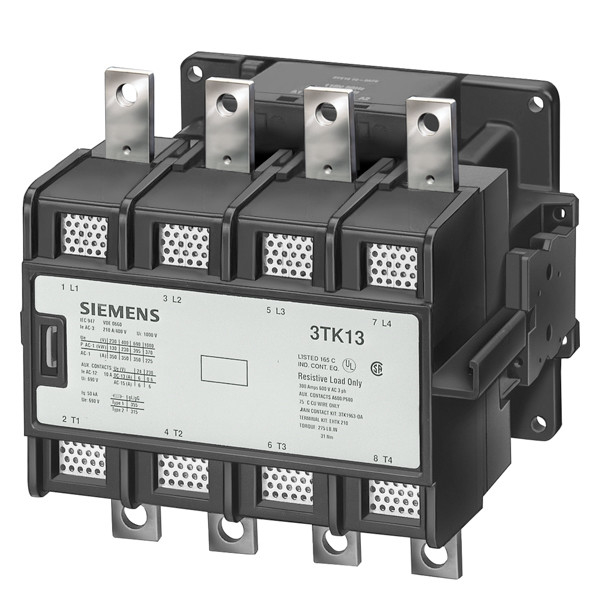 Tipo de contactor eléctrico de 110V 3TK1542-0AL2 con corriente nominal de circuito principal de 800A